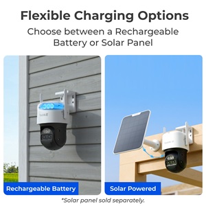 G770-W, 4G LTE 8MP 4K Dual-lens battery camera with auto-zoom tracking