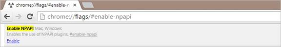 Enable NPAPI